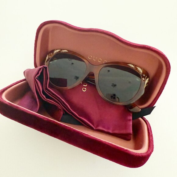 GUCCI GG 3828/F/S 807DX 55mm Black Oversized Women's Sunglasses - Picture 2 of 10